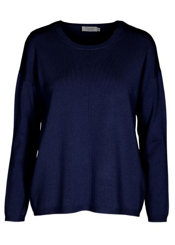 CLARINA Rdh.-Pullover, 1/1 Arm, uni 46 48