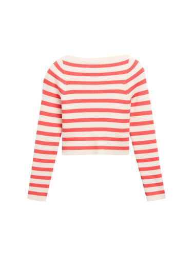 TOM TAILOR Cropped Ripp Pullover mit Streifenmuster