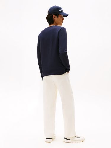 TOMMY HILFIGER STRETCH SLIM FIT LONG SLEEVE TEE