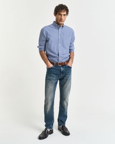 GANT Regular Fit Popeline Hemd mit Streifen