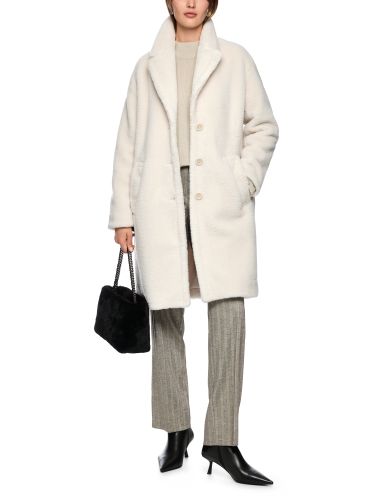 MARC CAIN Fake Fur Mantel in Oversized-Form