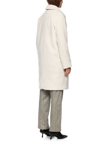 MARC CAIN Fake Fur Mantel in Oversized-Form