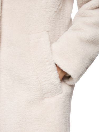 MARC CAIN Fake Fur Mantel in Oversized-Form