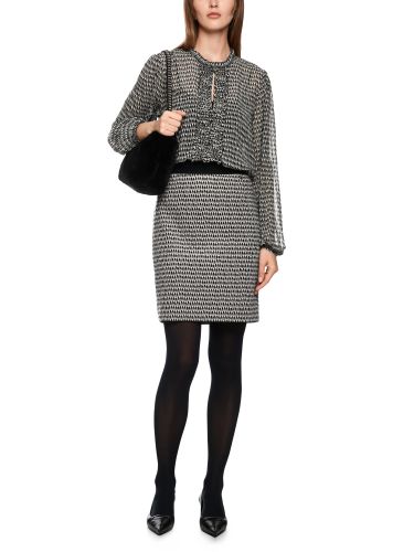 MARC CAIN Semitransparente Bluse mit Mini-Rüschen