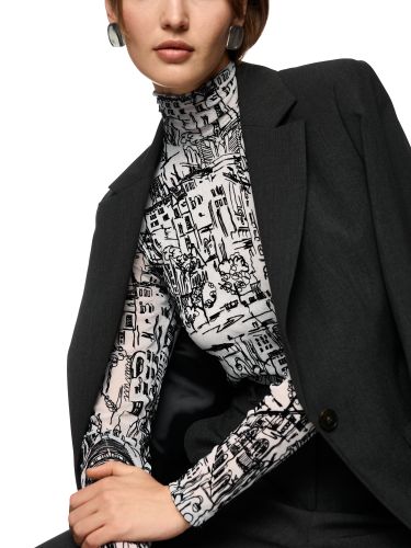 MARC CAIN Longsleeve mit CITY-Motiv