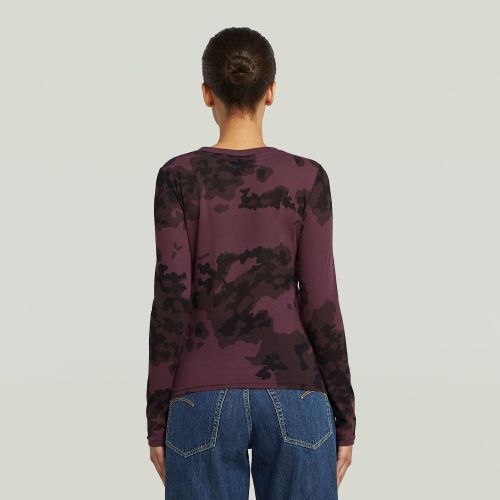 G-STAR Aop slim r t l\s wmn