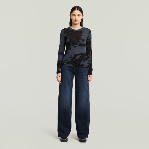 G-STAR Aop slim r t l\s wmn