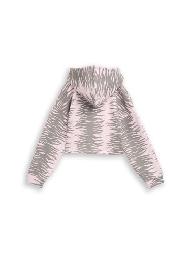 TOM TAILOR Cropped Hoodie Sweatshirt mit Muster