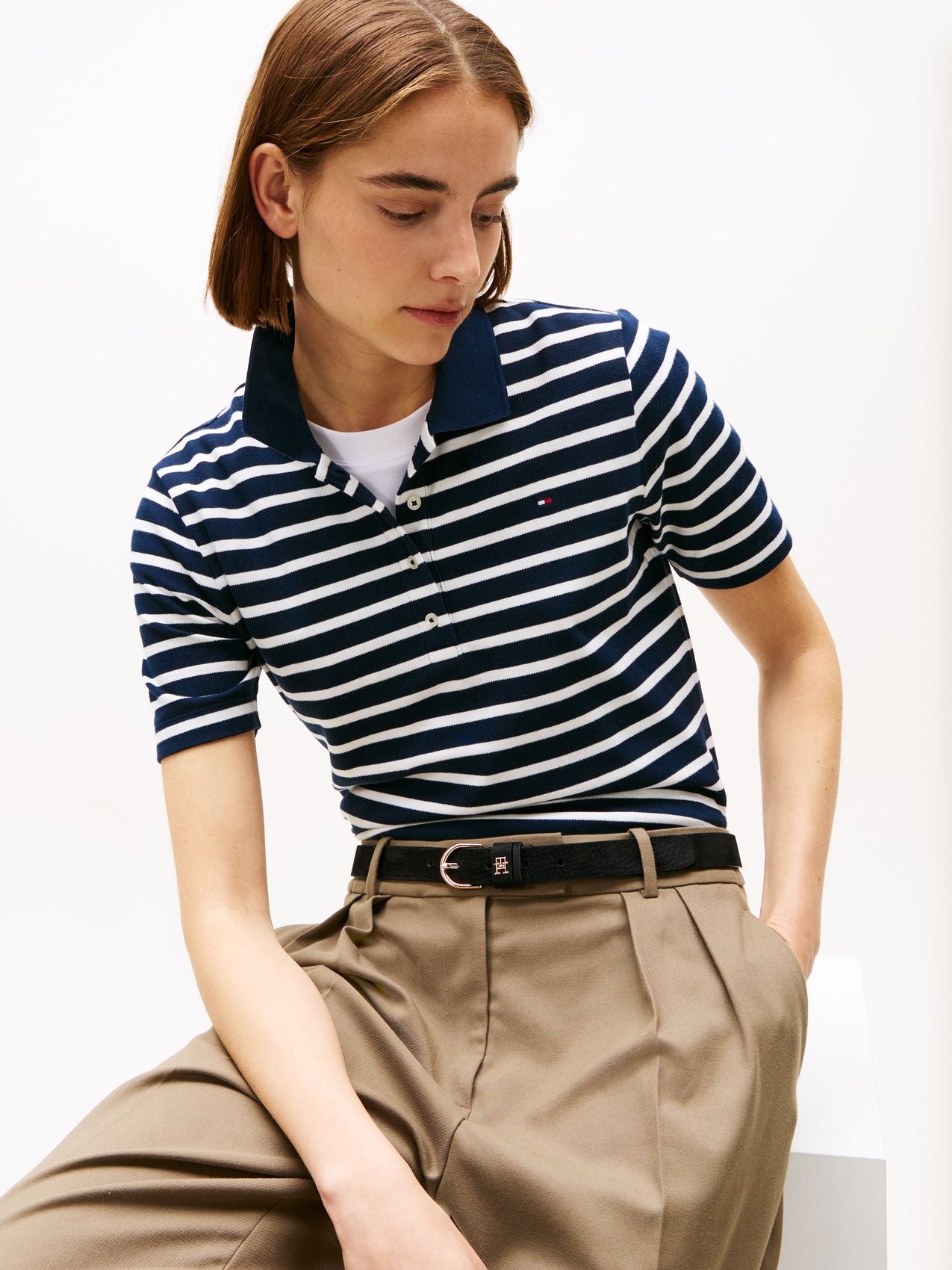 TOMMY HILFIGER Piqué-Poloshirt, Regular Fit, 1985
