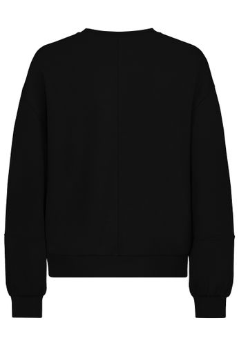 Modehaus Weingarten DOB Sweat, Crewneck, überschnittene, carbon black