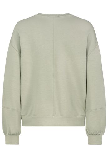 Modehaus Weingarten DOB Sweat, Crewneck, überschnittene, faded green