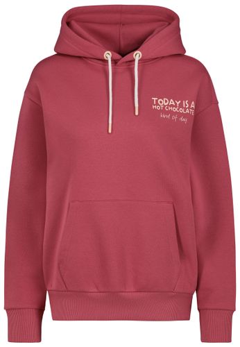 Modehaus Weingarten DOB Sweat, langarm, Kapuze mit Kord, raspberry wine red XL