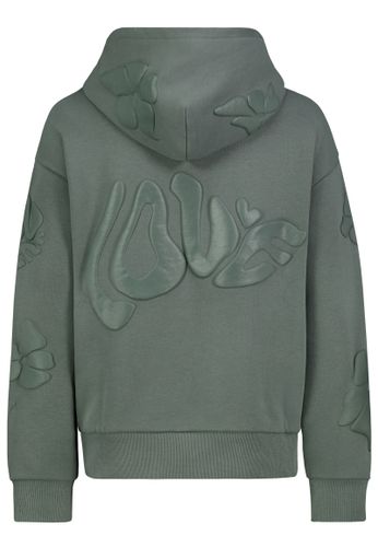 Modehaus Weingarten DOB Sweat, langarm, Kapuze mit Dart, pine green