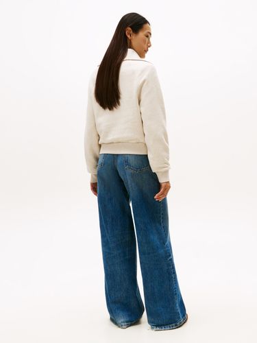 TOMMY HILFIGER CLASSIC SCRIPT FLEECE HALF-ZIP