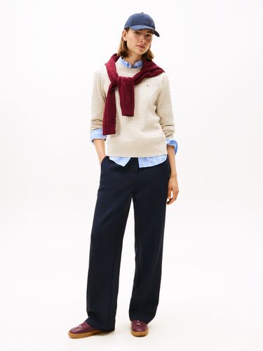 TOMMY HILFIGER CO CABLE FINE GG C-NK LS SWT