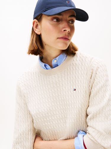 TOMMY HILFIGER CO CABLE FINE GG C-NK LS SWT