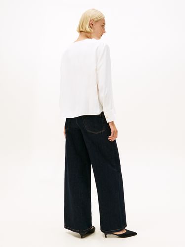 TOMMY HILFIGER SOFT VIS LS RELAXED BLOUSE