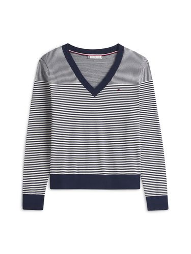 TOMMY HILFIGER CO JERSEY FINE GG V-NK LS SWT
