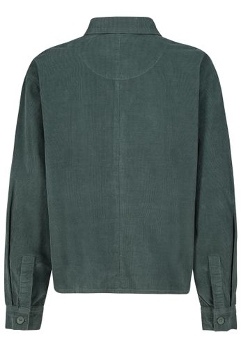 Modehaus Weingarten DOB Oversize Hemdjacke, große aufge, pine green