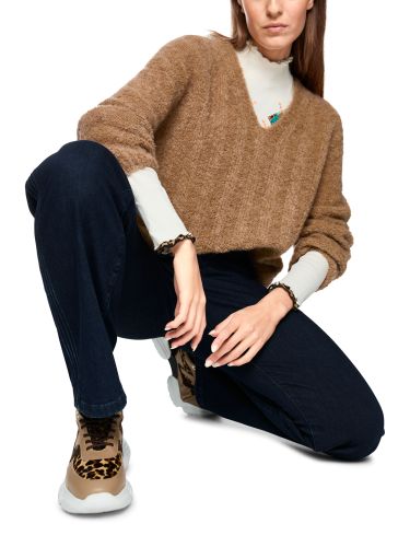 MARC CAIN Pullover mit Alpaka – Knitted in Germany