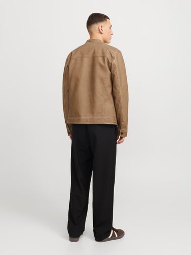 JACK & JONES JJEWARNER WASHED PU JACKET NOOS