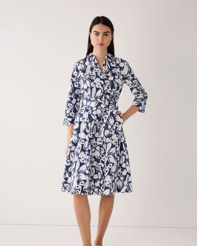 MORE & MORE Hemdblusenkleid mit Print