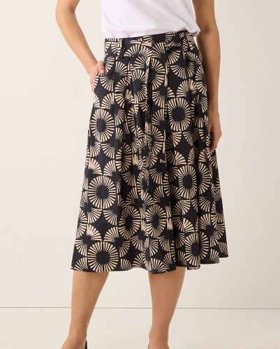 MORE & MORE Baumwollrock mit Print