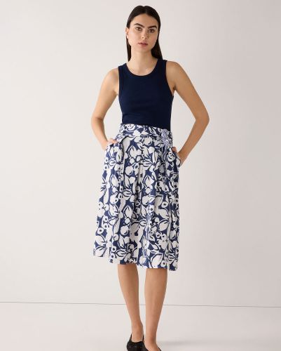 MORE & MORE Baumwoll-Rock mit Print