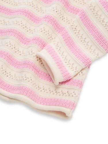 TOM TAILOR Cropped Strickpullover mit Streifenmuster