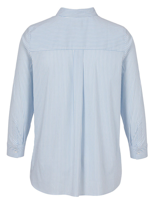 Bluse Hemdkragen 1/1 Arm Streifen