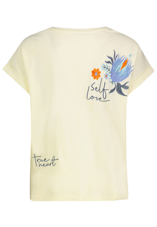 Damen, Shirt kurzarm, pastel yellow