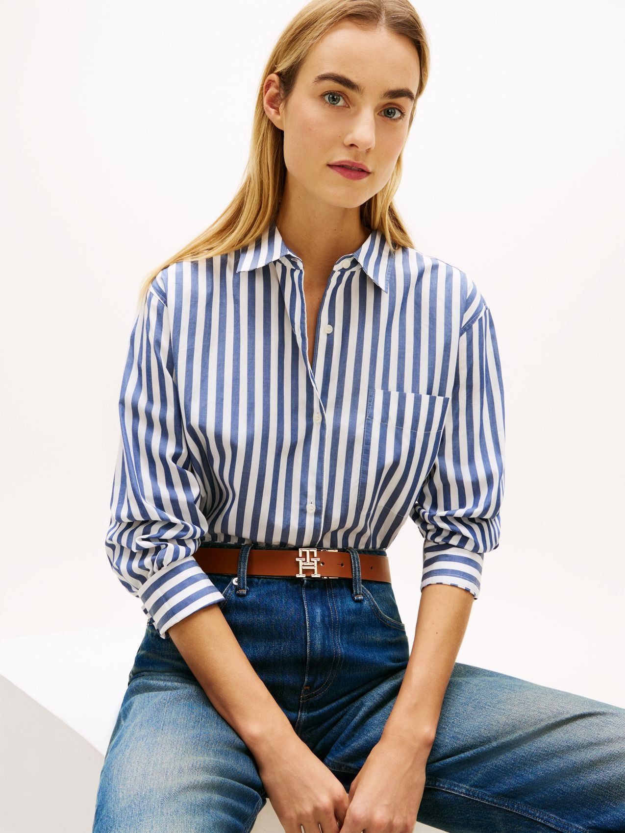 TOMMY HILFIGER Oversized Popeline-Hemd