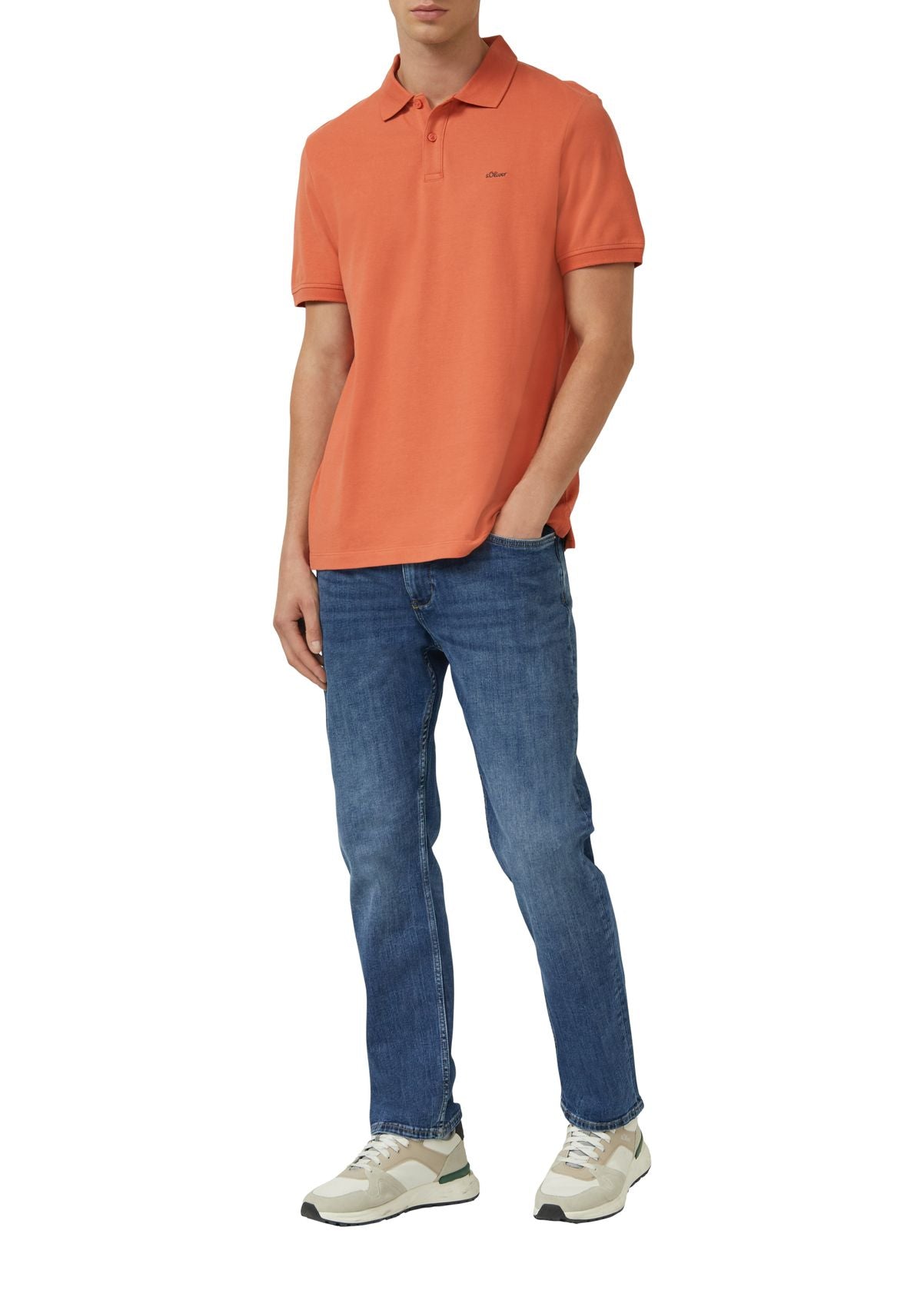 S.OLIVER Poloshirt aus Baumwollpiqué