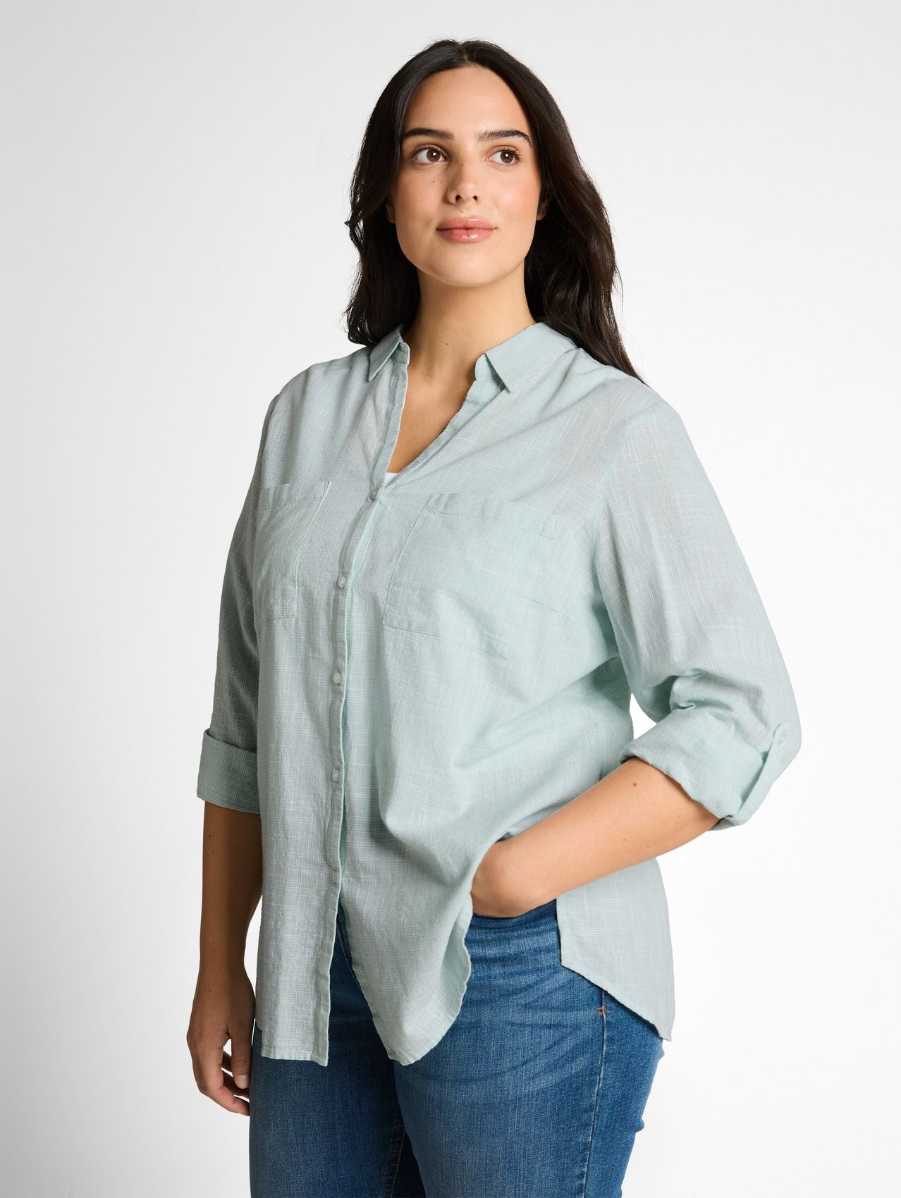 TOM TAILOR Plus Size - Bluse mit Brusttaschen