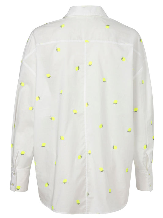 Bluse Hemdkragen 1/1 Arm Stickerei