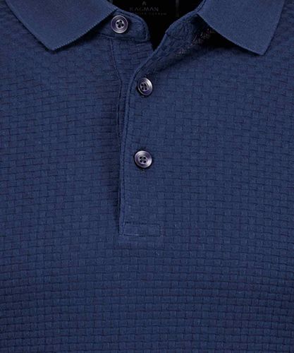 RAGMAN Poloshirt Jacquard, mercerisierte Baumwolle