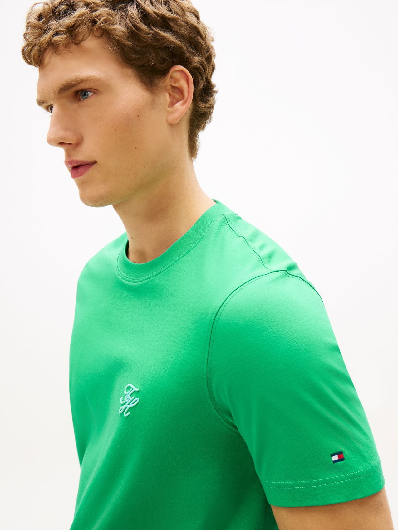 TOMMY HILFIGER Logo Embroidery Jersey T-Shirt