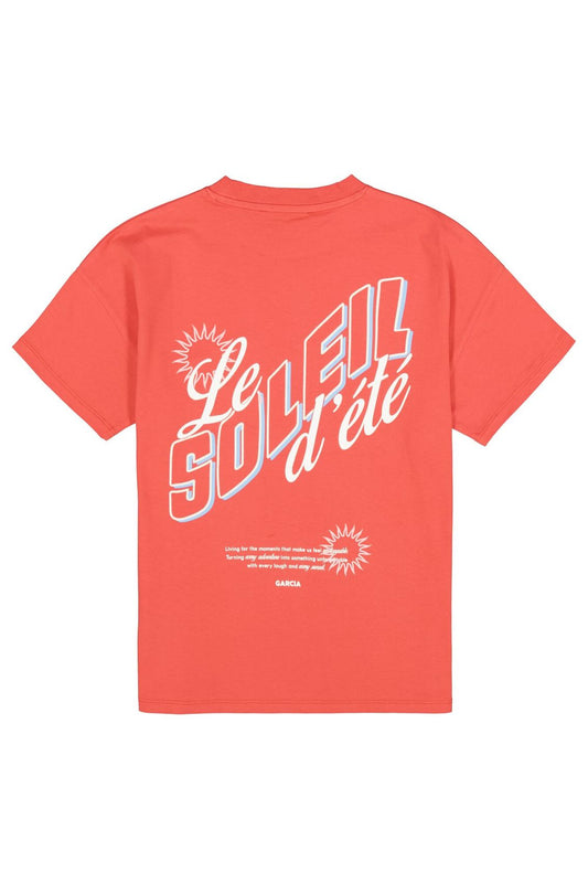 GARCIA T-Shirt mit Rückenprint