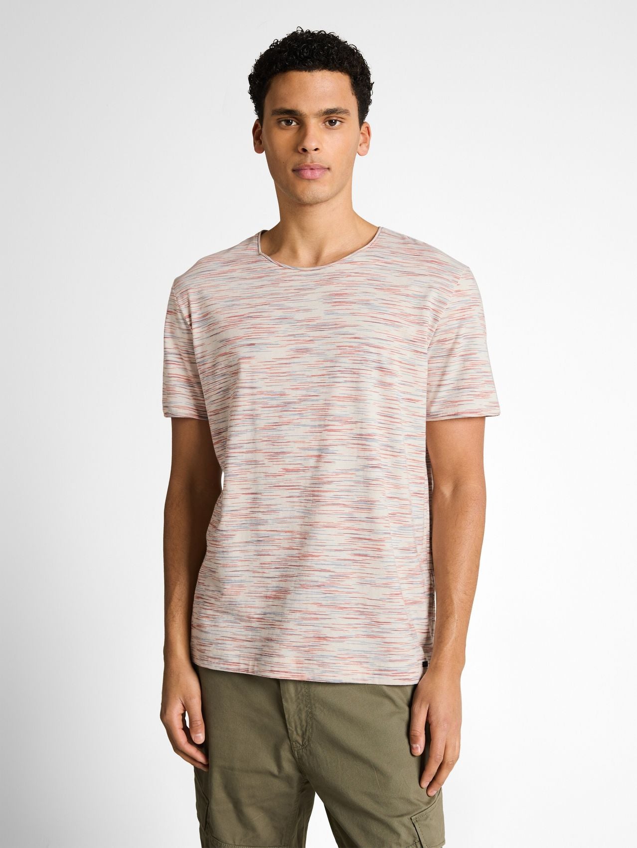 TOM TAILOR T-Shirt in Melange-Optik
