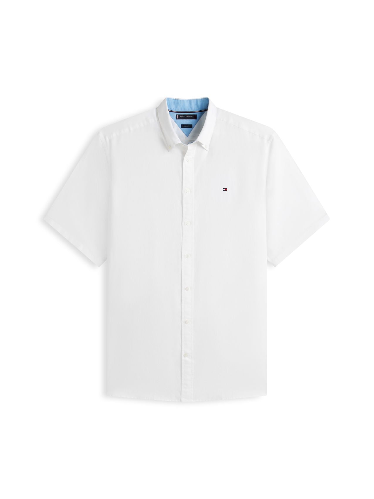 TOMMY HILFIGER BT- LINEN BLND SOLID SS RF S-B