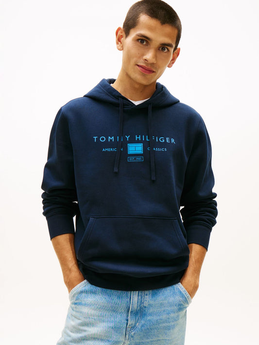 TOMMY HILFIGER Hoodie mit TH-Logoprint