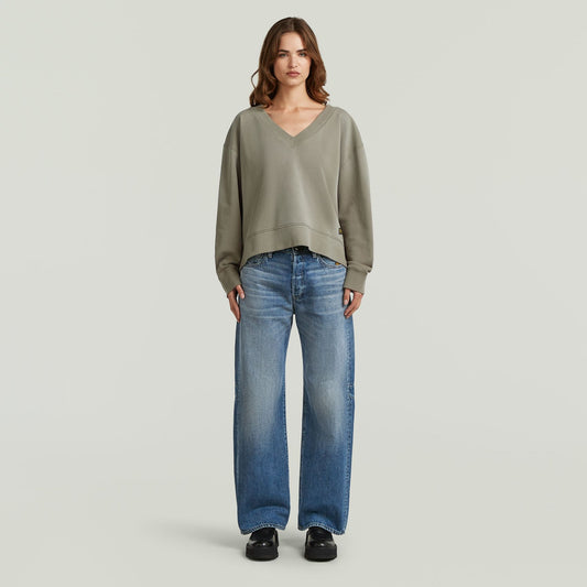 G-STAR Sun faded v neck loose sw wmn