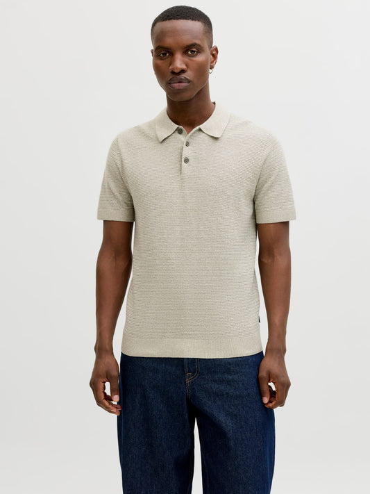 JACK & JONES JPRBLURILEY KNIT POLO SS SN