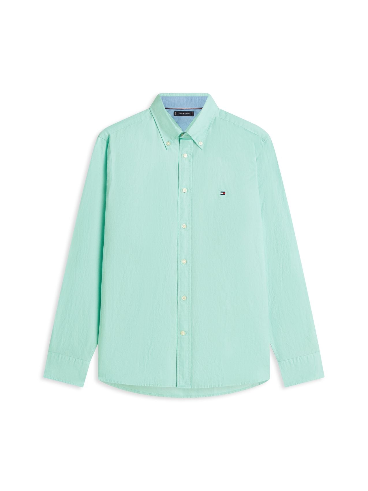 TOMMY HILFIGER Regular Fit Linen Blend Button-Down Shirt