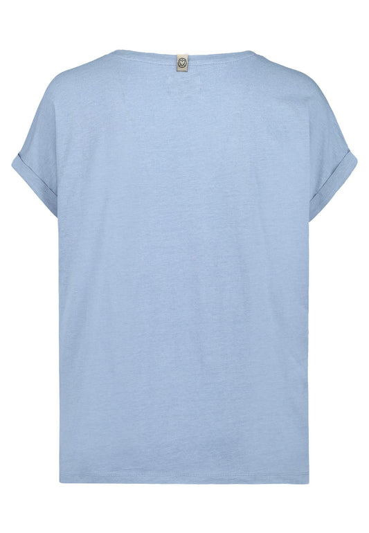 SUBLEVEL T-Shirt mit Knopfdetails