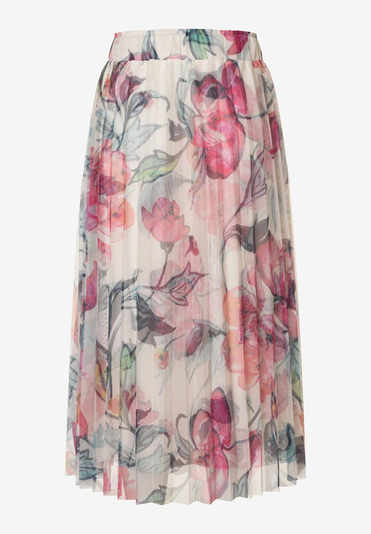 MORE & MORE Meshrock mit Flowerprint