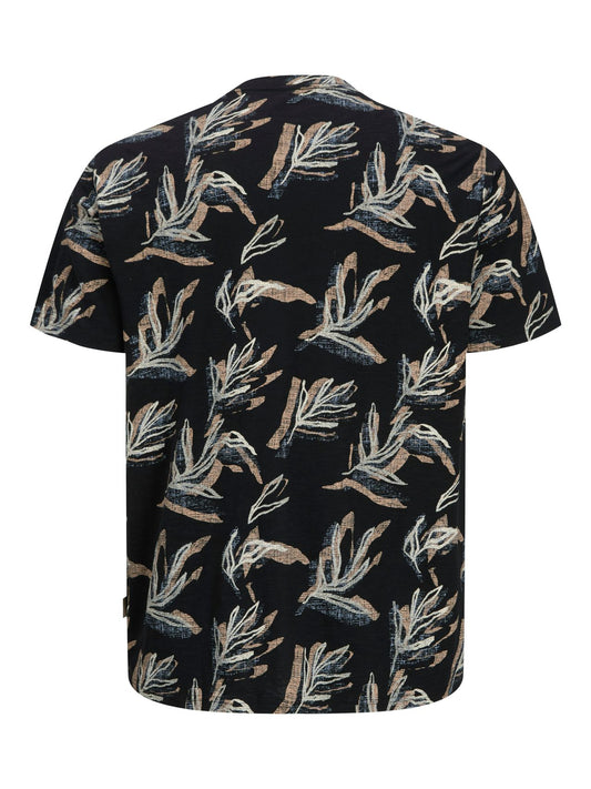 JACK & JONES JORMONTAUK AOP TEE CREW NECK PLS