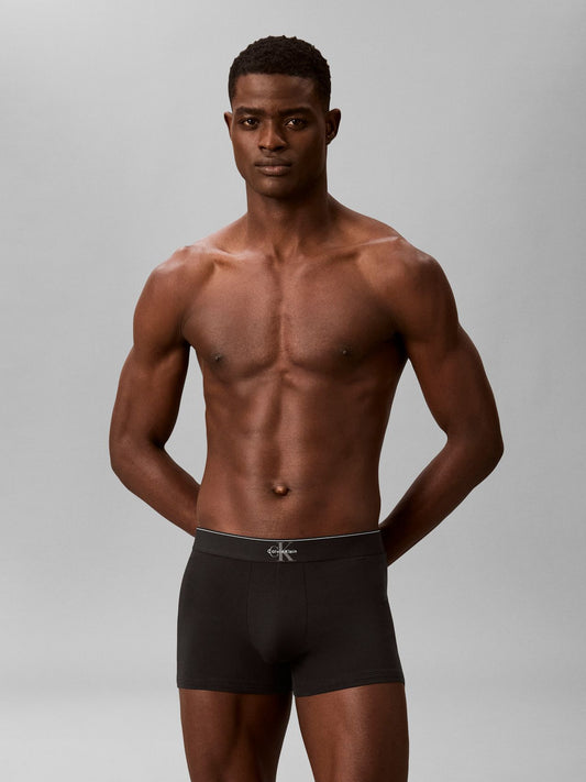CALVIN KLEIN 3-Pack Monogram Logo Waistband Trunks