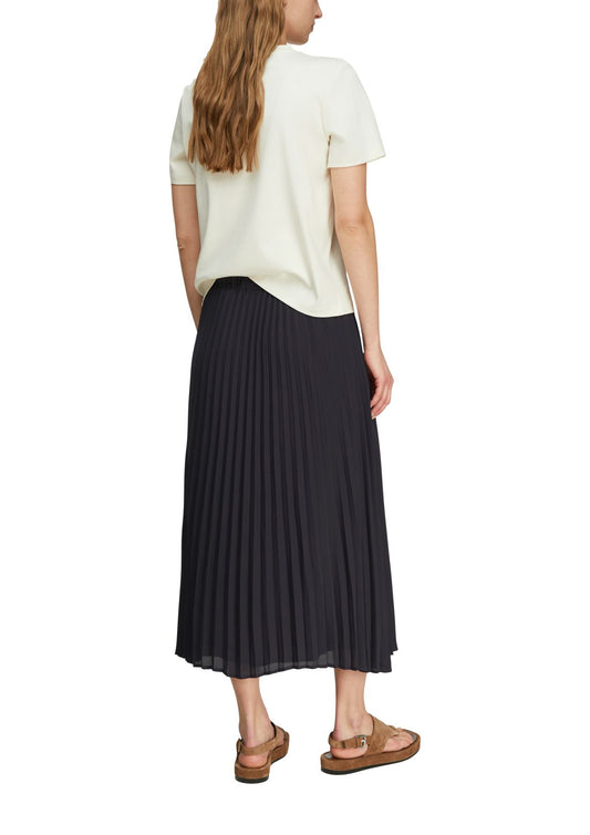 COMMA Chiffon-Plissée Midirock