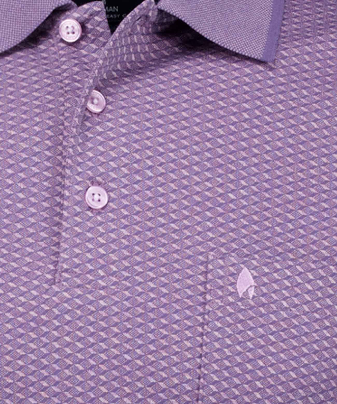 RAGMAN Softknit-Polo Jacquard